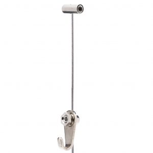 Kit Cuelga Tornillo Acero Cable